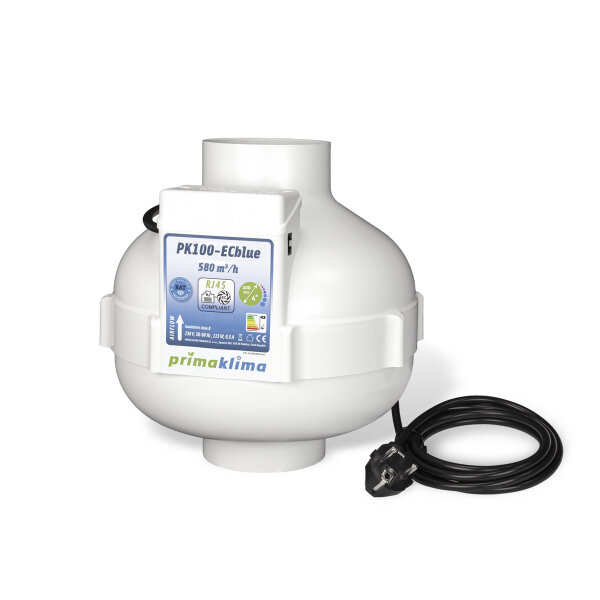 Prima Klima Rohrventilator PK100-ECblue, 580 m³/h