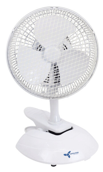 Ventilution Tischklammer-Ventilator, mit Klammer zur Befestigung am Tisch