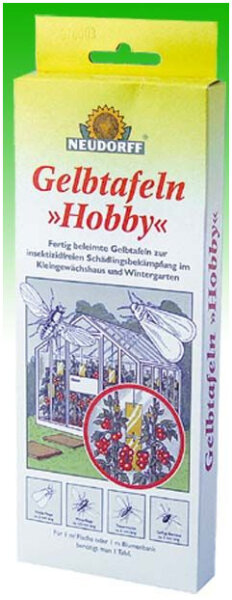 Neudorff Gelbtafeln gegen fliegende Schädlinge, 1 Tafel/m², 7,5 x 20 cm, 7 St./Pckg. (VOC-frei)