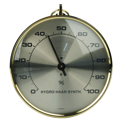 Haarhygrometer, groß, Messbereich 0-100 % relative Feuchte, Genauigkeit +/-1 %