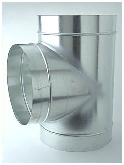 Ventilution T-Stück, Metall, für ø 315 mm