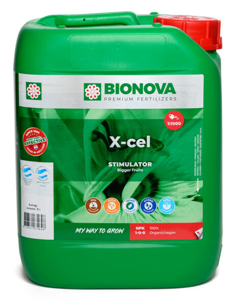 Bio Nova X-Cel, Wachstums- und Blütenstimulator, 5 L