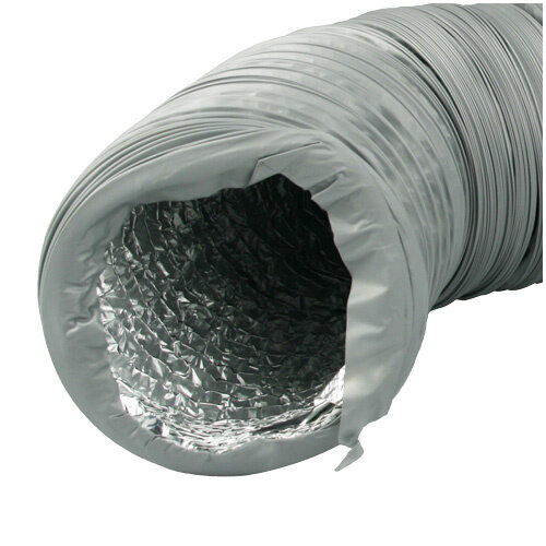 Ventilution Combi-Flexrohr, Alu/PVC, ø 162 mm, 10 m, grau