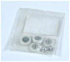 Trolley-Kit, Set zum Ersatz der vier kleinen Kunststoff-Laufräder