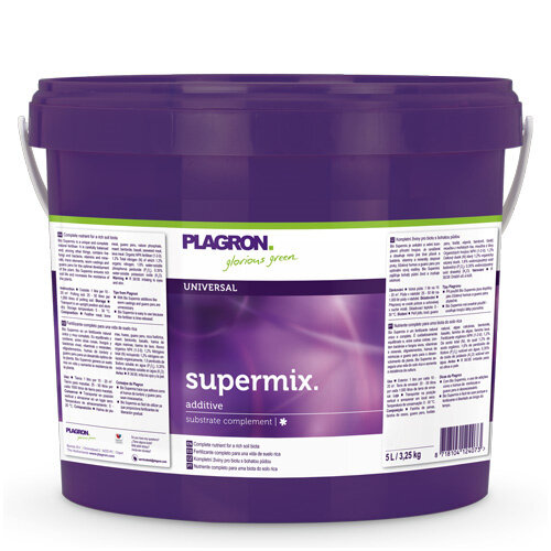 Plagron Supermix, ausgewogener Mix verschiedener Plagron Dünger, 5 L