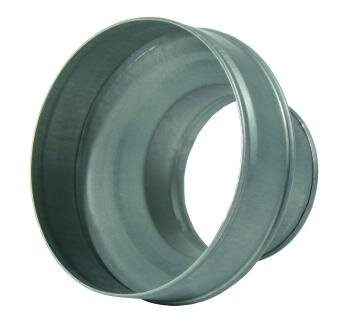 Ventilution Reduzierstück, Metall, ø 150 mm auf 100 mm