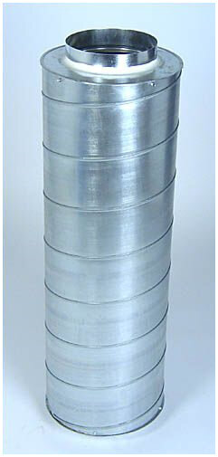 Ventilution Schalldämpfer für Lüftungsrohre, ø 200 mm, L = 90 cm