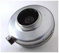 IN-Line Ventilator, 560 m³/h, für 150 mm Rohr, rostfreier Stahl