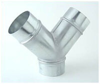 Y-Stück, Metall, für ø 100 mm