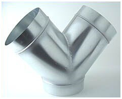 Ventilution Y-Stück, Metall, für ø 250 mm