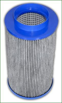 CarbonActive Aktivkohlefilter HomeLine, 400 m³/h, ø 190 mm, H = 330 mm, Anschlu