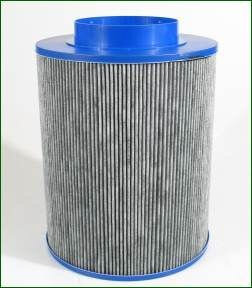 CarbonActive Aktivkohlefilter HomeLine 650 m³/h, 160 mm, ø 275 mm, H = 330 mm