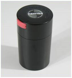 Tightvac Solid, luftdichte Aufbewahrungsdose, schwarz, 0,57L, ø 8,5cm, H= 14,3cm
