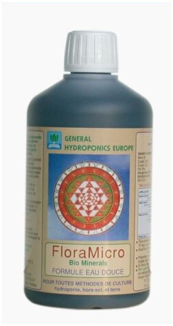 GHE FloraMicro, ergänzt FloraGro/FloraBloom (weiches Wasser), 500 ml