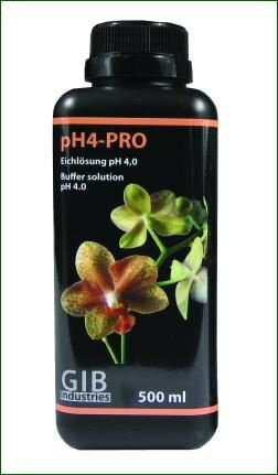 GIB Industries pH4-PRO, pH-Eichlösung, 4 pH, 500 ml