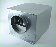 Iso-Box 200, 680 m³/h, 175 W, für 200 mm Rohr, 384 x 383 x 286 mm