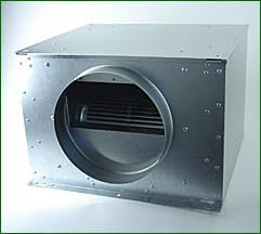 Iso-Box 250, 1090 m³/h, 280 W, für 250 mm Rohr, 466 x 482 x 287 mm