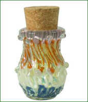 Aufbewahrungsbehälter, Glas, multicolor, H = 7 cm