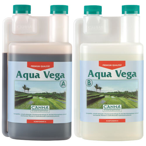 CANNA Aqua Vega A und B, Wachstumsdünger, je 1 L