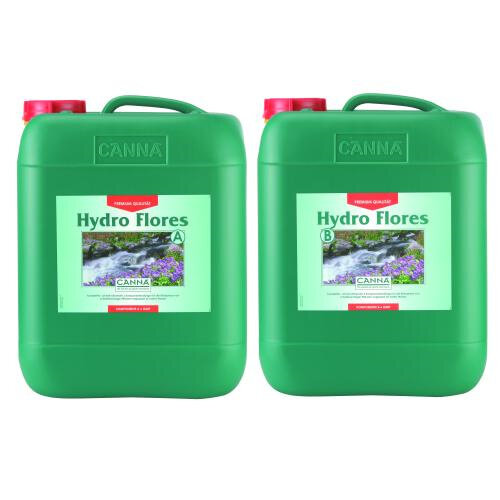 CANNA Hydro Flores A und B, Blütedünger, je 10 L (hartes Wasser)