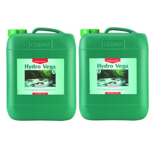 CANNA Hydro Vega A und B, Wachstumsdünger, je 10 L (hartes Wasser)