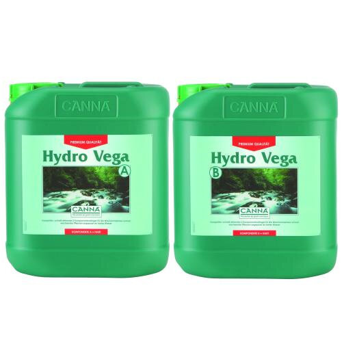 CANNA Hydro Vega A und B, Wachstumsdünger, je 5 L (hartes Wasser)
