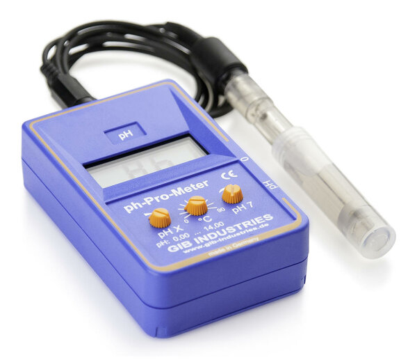 GIB Industries pH-Pro-Meter, Messbereich 0,0-14,0 pH, Auflösung 0,01 pH, Genaui