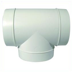 T-Stück, Kunststoff, für ø 125 mm, L = 198 mm