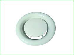 Tellerventil Einlass mit Flansch, 150 mm für Zuluft, !!! NUR SOLANGE DER VORRAT