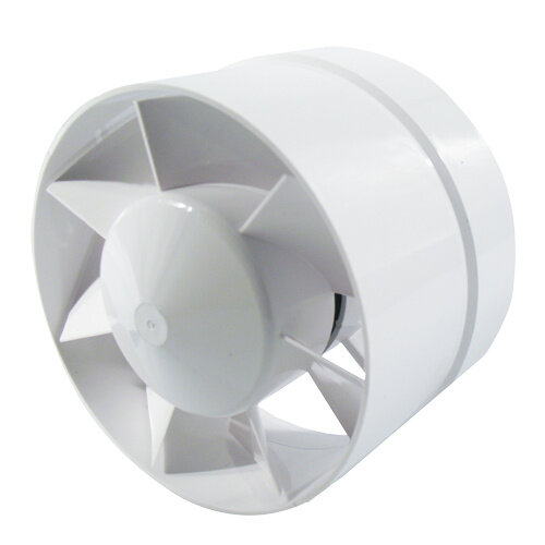 Ventilution Axiallüfter, 185 m³/h, für 125 mm Rohr, Stufenanschluss