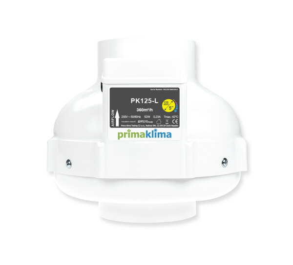PK Rohrventilator, 360 m³/h, für 125 mm, inkl. Wandhalterung, Kunststoff