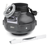 Prima Klima Rohrventilator 125, 400 m³/h, ø 125/100 mm, Temperaturregelung