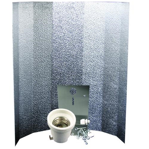 Reflektorkappe, Stucco, klein, 40 x 50 cm, Bügel, E40-Fassung, Schraubensatz