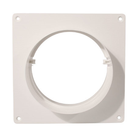 Ventilution Wanddurchführung ohne Rückschlagklappe, L=170 mm, ø 125 mm, Kunststoff, weiß
