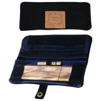Original Kavatza Minitasche Wildleder schwarz, 155 x 120 mm