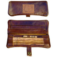 Original Kavatza Minitasche Glattleder braun, 155 x 120 mm