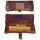 Original Kavatza Minitasche Glattleder braun, 155 x 120 mm