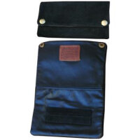 Original Kavatza Tabaktasche Wildleder schwarz, 230 x 155 mm