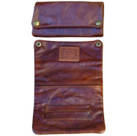 Original Kavatza Tabaktasche Glattleder braun, 230 x 155 mm