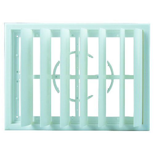 Ventilution Lüftungsklappe, für Wandbefestigung, weiß, ø 100-150 mm variabel
