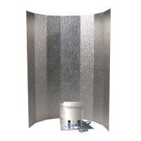 Stucco-Reflektor, groß, 50x50 cm, Bügel...