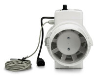Ventilution Mixed In-Line, mit Klimaregler, 220/280 m³/h, 125 mm, IEC-Connector