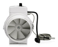 Ventilution Mixed In-Line, mit Klimaregler, 220/280 m³/h, 125 mm, IEC-Connector