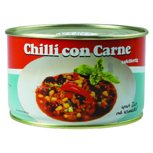 Dosensafe, Motiv Chili con Carne, mit integriertem Versteck, H = 6,2 cm