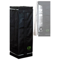 GrowLab 40, aufgebaut 40 x 40 x 120 cm, Versandkarton 62...