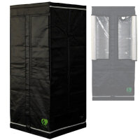 GrowLab 80, aufgebaut 80 x 80 x 180 cm, Versandkarton...
