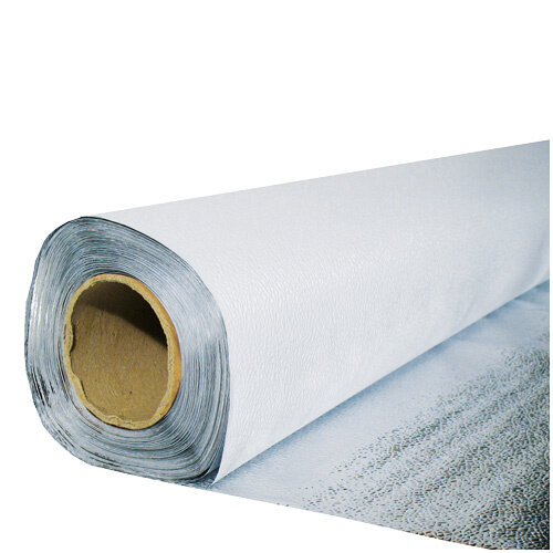 groflective Reflexionsfolie, Stucco, silber, Rolle 10 m x 1,22 m x 0,25 mm