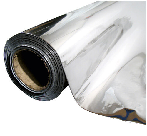 groflective Reflexionsfolie, glatt, silber, Rolle 10 m x 1,22 m x 0,2 mm