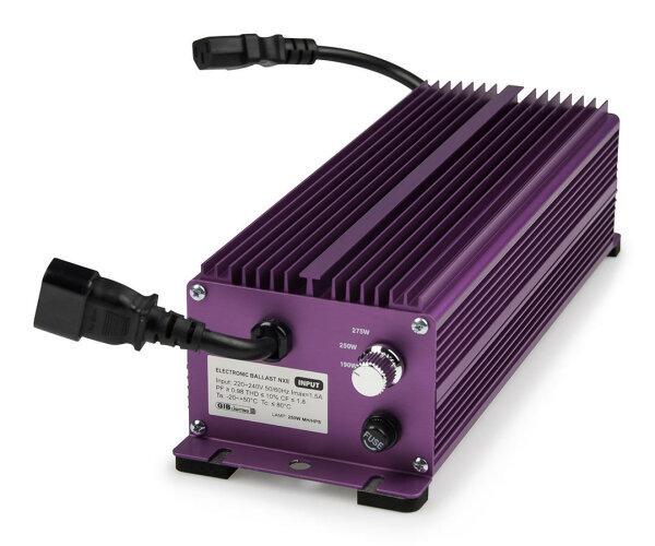 Vorschaltgerät GIB Lighting NXE 250 W, 4-Stufen regelbar, mit IEC-Connector