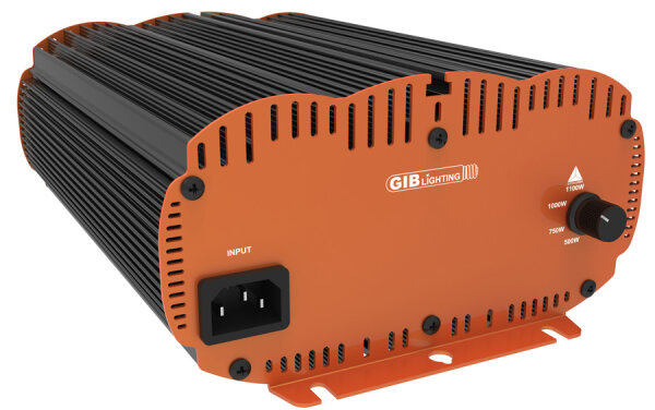 GIB Lighting NXE 1000 W, elektronisches Vorschaltgerät, 4-Stufen regelbar, mit IEC-Connector